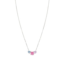 Load image into Gallery viewer, COLOUR WAVE NECKLACE 149821/005 STERLING SILVER &amp; COLOURED CZ
