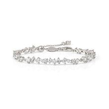 Load image into Gallery viewer, COLOUR WAVE MINI BRACELET 149883/031 SILVER &amp; WHITE CZ
