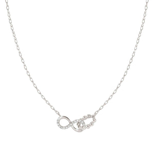 LOVECLOUD NECKLACE SILVER WITH CZ 240504/006 INFINITY