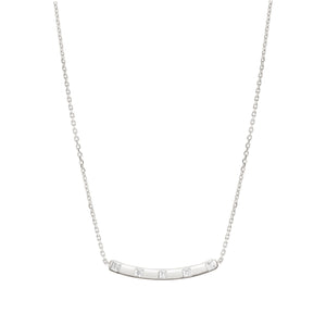 CARISMATICA NECKLACE 240902/031 SILVER BAR WITH CZ