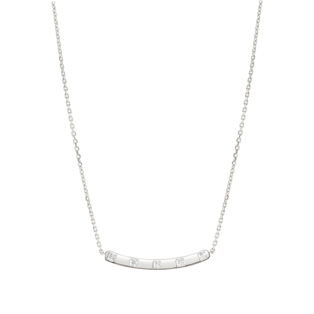 CARISMATICA NECKLACE 240902/031 SILVER BAR WITH CZ