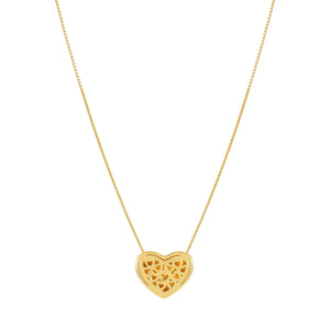 ARMONICA NECKLACE 241306/006 LARGE GOLD HEART PENDANT