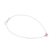 Load image into Gallery viewer, SHINE ME UP SILVER NECKLACE 241902/007 PINK &amp; WHITE BUTTERFLY CZ PENDANT
