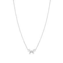 Load image into Gallery viewer, SHINE ME UP SILVER NECKLACE 241902/008 WHITE BOW CZ PENDANT
