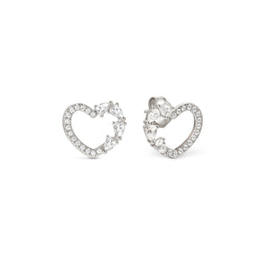 SHINE ME UP EARRINGS 241903/003 SMALL HEART STUDS WITH CZ