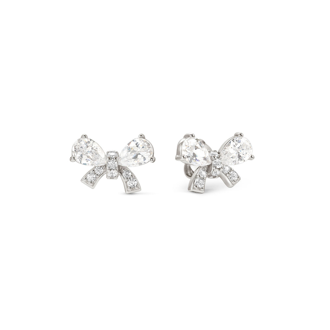 SHINE ME UP EARRINGS 241903/008 SMALL BOW STUDS WITH CZ