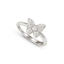 Load image into Gallery viewer, SWEETMADAME SILVER RING 242001/040 BUTTERFLY WITH CZ
