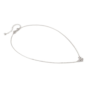 SWEETMADAME SILVER NECKLACE 242008/040 BUTTERFLY CZ PENDANT
