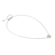 Load image into Gallery viewer, SWEETMADAME SILVER NECKLACE 242009/010 FLOWER WHITE CZ PENDANT
