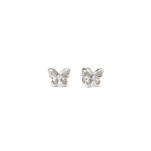 Load image into Gallery viewer, SWEETMADAME SILVER STUDS 2420012/040 BUTTERFLY WITH CZ

