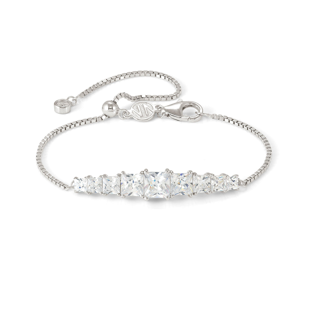 DAYTONIGHT SILVER BRACELET 242101/010 WHITE CZ