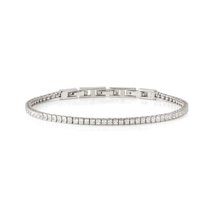 DAYTONIGHT SILVER TENNIS BRACELET 242102/010 WHITE CZ