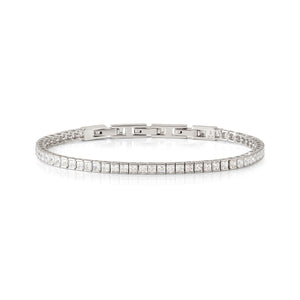 DAYTONIGHT SILVER TENNIS BRACELET 242103/010 WHITE CZ