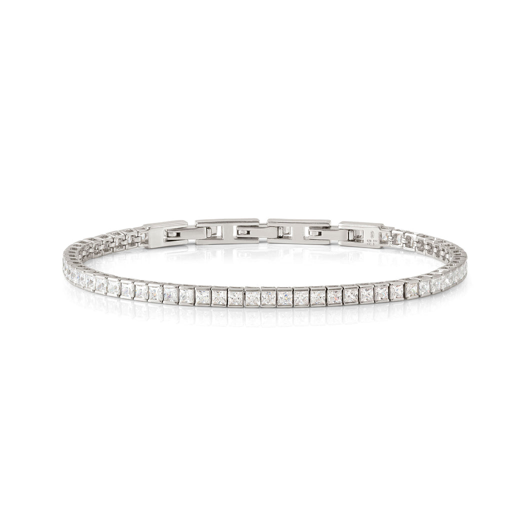 DAYTONIGHT SILVER TENNIS BRACELET 242103/010 WHITE CZ