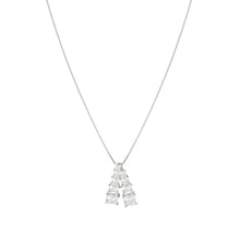 Load image into Gallery viewer, DAYTONIGHT SILVER NECKLACE 242104/010 WHITE CZ PENDANT
