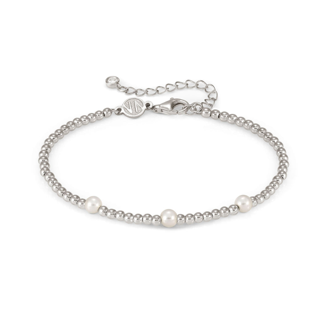 FASHION ERA SILVER BRACELET 242204/010 WITH PEARLS