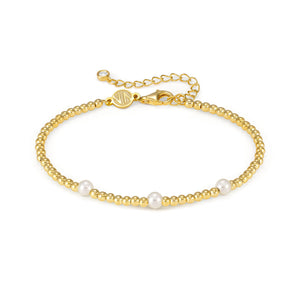FASHION ERA GOLD BRACELET 242204/012 WITH PEARL DETAILS