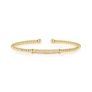FASHION ERA GOLD BRACELET 242206/012 WITH WHITE CZ BAR