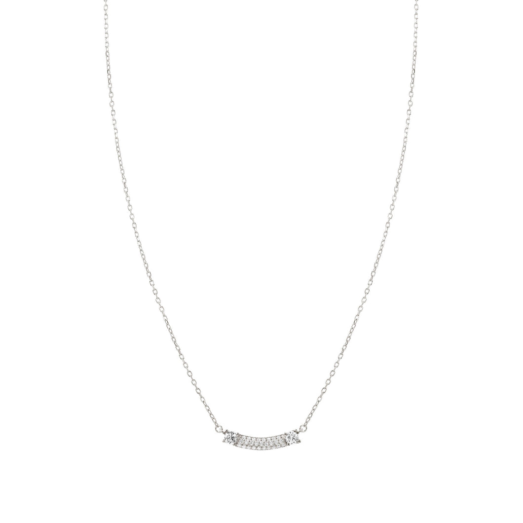 FASHION ERA SILVER NECKLACE 242209/010 WITH CZ