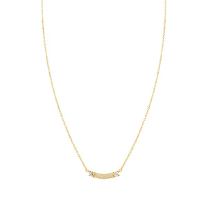 FASHION ERA NECKLACE 242209/012 GOLD WITH WHITE CZ