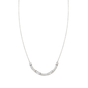 FASHION ERA SILVER NECKLACE 242210/010 WITH CZ
