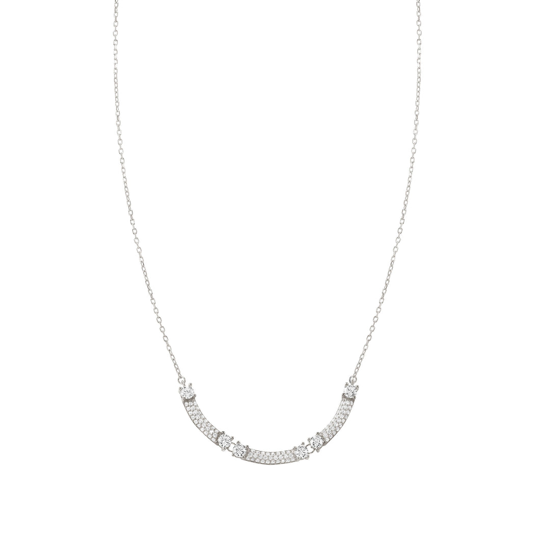 FASHION ERA SILVER NECKLACE 242210/010 WITH CZ