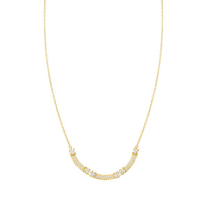 FASHION ERA GOLD NECKLACE 242210/012 WITH CZ