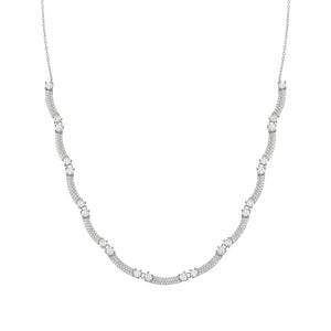 FASHION ERA SILVER NECKLACE 242211/010 WITH CZ