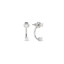 Load image into Gallery viewer, FASHION ERA SILVER EARRING 242212/010 WITH SMALL CZ
