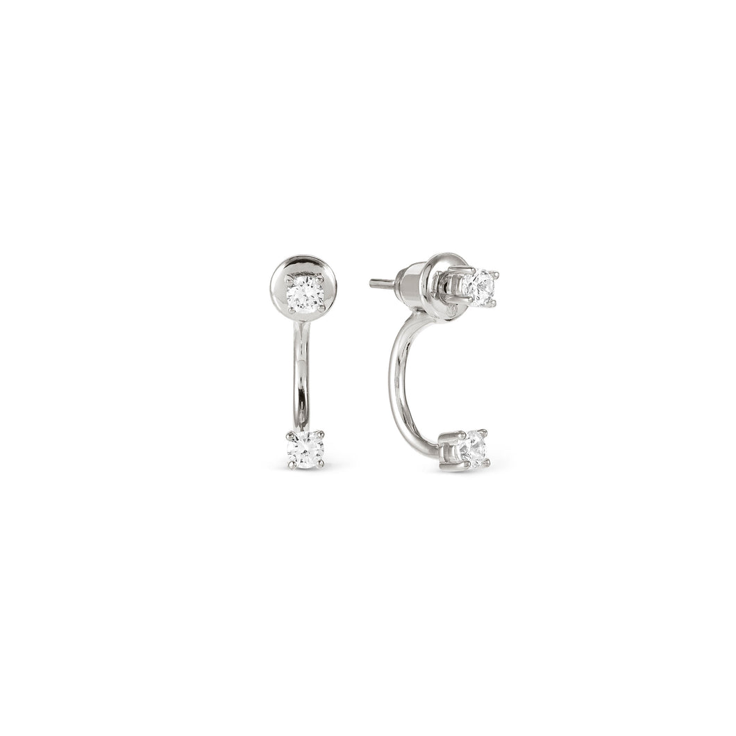 FASHION ERA SILVER EARRING 242212/010 WITH SMALL CZ