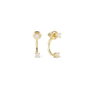 FASHION ERA GOLD EARRING 242212/012 WITH SMALL CZ