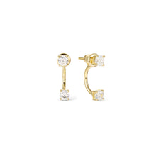 Load image into Gallery viewer, FASHION ERA GOLD EARRING 242213/012 WITH MEDIUM CZ
