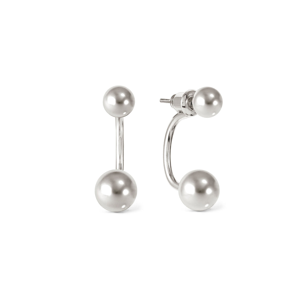FASHION ERA SILVER EARRING 242215/010 WITH SPHERES