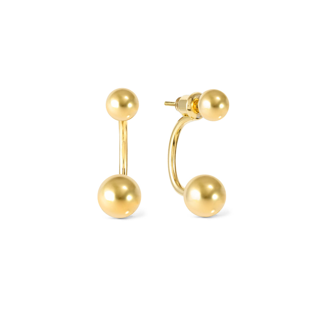 FASHION ERA GOLD EARRING 242215/012 WITH SPHERES