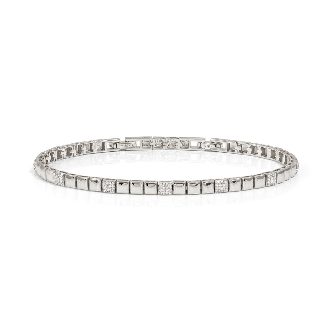 ENIGMATIC SHINE BRACELET 242403/010 STERLING SILVER WITH PAVÉ CZ
