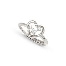 Load image into Gallery viewer, DREAMS BEATS RING 242600/004 SILVER HEART WITH CZ
