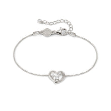 Load image into Gallery viewer, DREAMS BEATS BRACELET 242601/004 SILVER HEART WITH CZ
