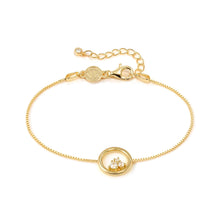 Load image into Gallery viewer, DREAMS BEATS BRACELET 242601/044 GOLD CIRCLE WITH CZ
