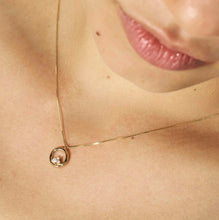 Load image into Gallery viewer, DREAMS BEATS NECKLACE 242602/044 GOLD CIRCLE WITH CZ
