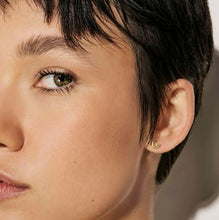 Load image into Gallery viewer, DREAMS BEATS EARRINGS 242603/024 GOLD MOONS WITH CZ
