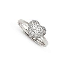 Load image into Gallery viewer, LIFEPOETRY RING 242700/004 STERLING SILVER &amp; WHITE CZ HEART
