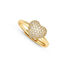 Load image into Gallery viewer, LIFEPOETRY RING 242700/006 GOLD &amp; WHITE CZ HEART
