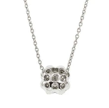 Load image into Gallery viewer, LIFEPOETRY NECKLACE 242704/001 STERLING SILVER &amp; WHITE CZ FOUR-LEAF CLOVER
