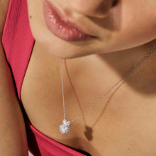 Load image into Gallery viewer, LIFEPOETRY NECKLACE 242706/006 GOLD &amp; WHITE CZ DOUBLE HEART
