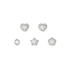 Load image into Gallery viewer, LIFEPOETRY EARRINGS 242709/001 STERLING SILVER STUD SET
