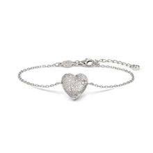 Load image into Gallery viewer, LEAF OF LIGHT BRACELET 243104/010 SILVER HEART
