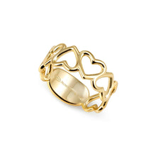 Load image into Gallery viewer, PRECIOUS MOVES RING 243200/006 GOLD HEARTS
