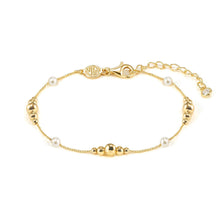 Load image into Gallery viewer, SIREN DREAM BRACELET 243304/065 GOLD &amp; WHITE PEARLS
