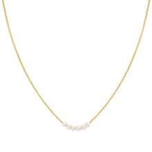 Load image into Gallery viewer, SIREN DREAM NECKLACE 243315/065 PEARLS ON GOLD CHAIN

