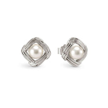 Load image into Gallery viewer, SIREN DREAM EARRINGS 243319/064 WHITE FRESHWATER PEARLS IN SILVER
